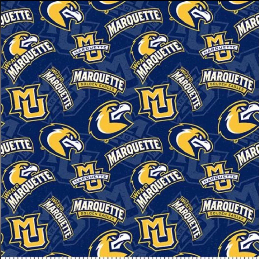 Marquette Golden Eagles Hair Scrunchies Wristbands 2 Pack Hand Made in the USA